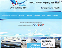 Tablet Screenshot of floridaboatdetailing.com